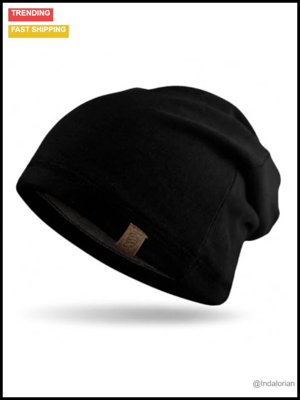 Organic Cotton Bamboo Slouch Beanie EMF Faraday Liner